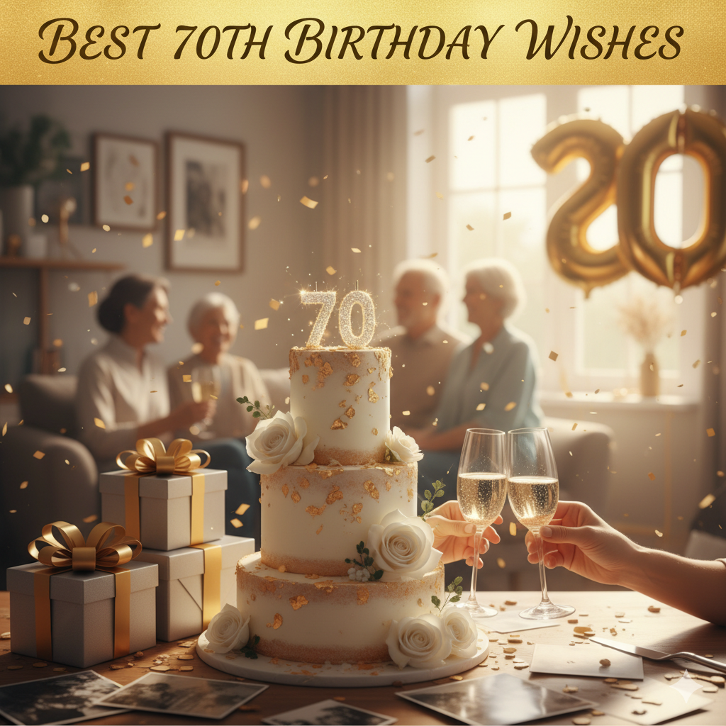 Best 70th Birthday Wishes for Mom – Sweet, Loving & Memorable Messages 2025