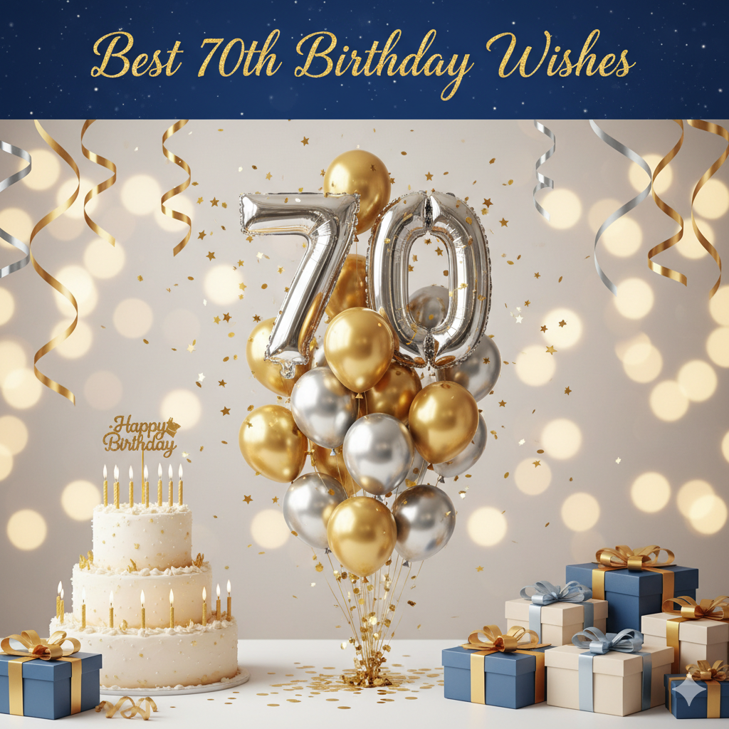 Best 70th Birthday Wishes for Mom – Sweet, Loving & Memorable Messages 2025